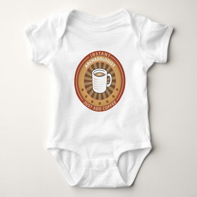 Instant Archaeologist Baby Bodysuit (Front)