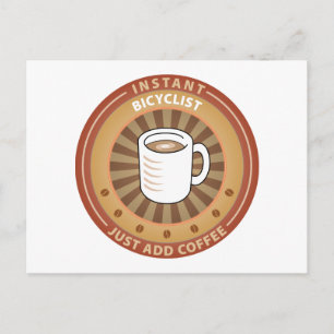 Instant Bicyclist Postcard