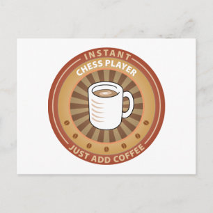 Instant Chess Player Postcard