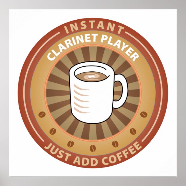 Instant Clarinet Player Poster (Front)