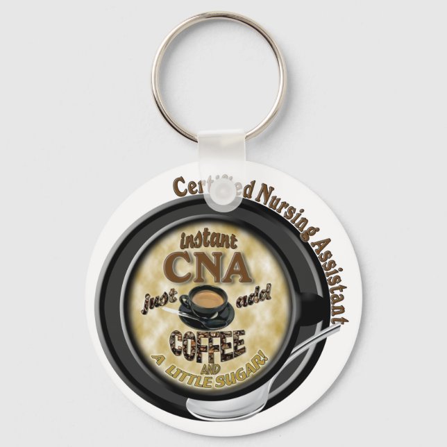 INSTANT CNA CERTIFIED NURSING ASSISTANT KEYCHAIN (Front)