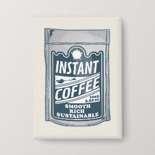 Instant coffee pop art illustration