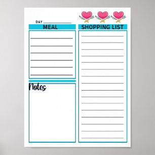 Instant Download Daily Planner Sheet  Poster