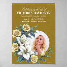 Instant Download Flower Frame Funeral Media