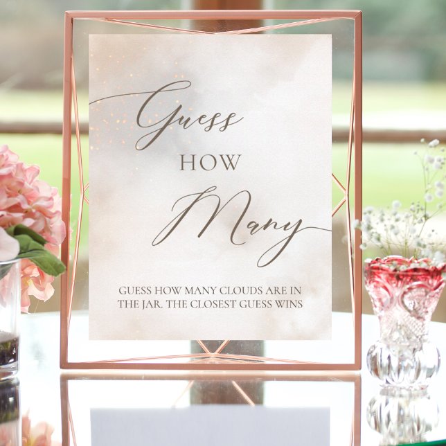 Instant Download Guess How Many Bridal Shower Game Poster (Creator Uploaded)