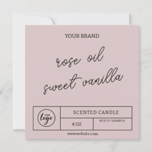 Instant Download Modern Candle Labels Invitation
