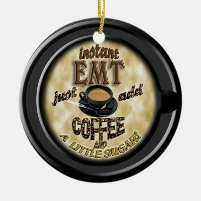 INSTANT EMT  ADD COFFEE CHRISTMAS ORNAMENT EMERGEN (Front)