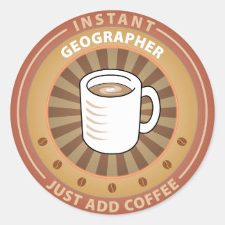 Instant Geographer Classic Round Sticker