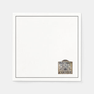 Instant Human Just Add Coffee Napkin