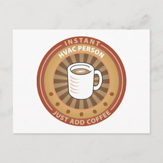 Instant HVAC Person Postcard