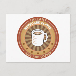 Instant Keyboard Player Postcard