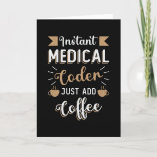 Instant Medical Coder Coffee Coding ICD Coder Card