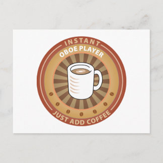 Instant Oboe Player Postcard