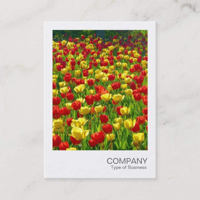 Instant Photo 017 - Tulips Business Card (Front)