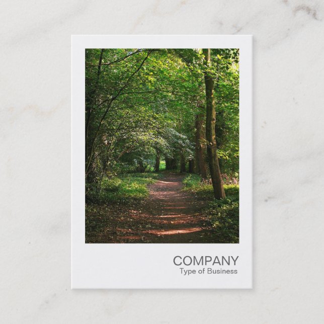 Instant Photo 031 - Path in the Woods Business Card (Front)