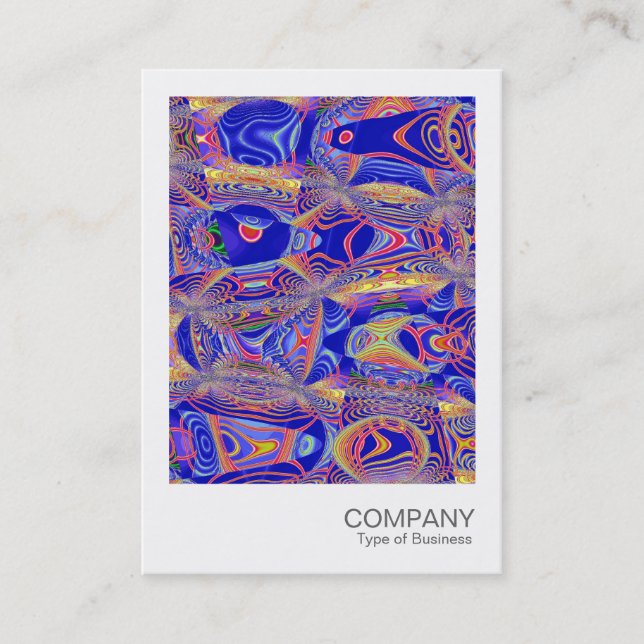 Instant Photo 054 - Fractal Abstract 061012a Business Card (Front)