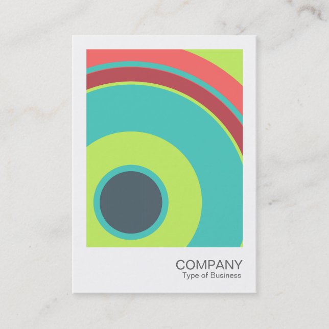 Instant Photo 063 - Colourful  Circle 04 Business Card (Front)