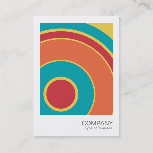 Instant Photo 064 - Colourful  Circle 05 Business Card (Front)