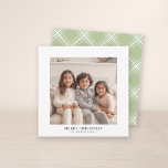 Instant Photo Gallery white border Holiday Card<br><div class="desc">Add your favourite selfie or family snapshot. Use a square photo to create a unique and personal greeting. A simple,  thick white border on the front with an area to add a holiday greeting. If you need to adjust the pictures,  click on the customize tool to make changes.</div>