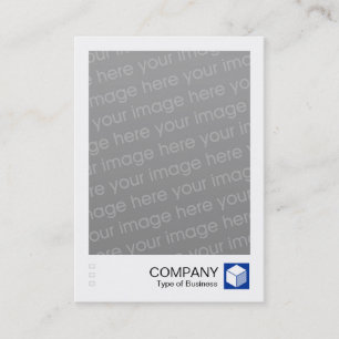 Instant Photo - Logo Panel - Navy Business Card