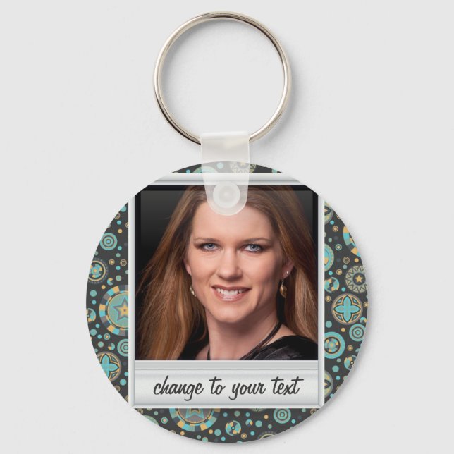 Instant photo - photoframe with pattern keychain (Front)