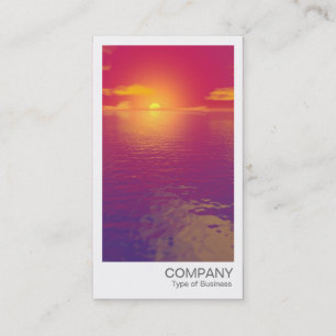 Instant Photo - Red Sunset/Sunrise Business Card