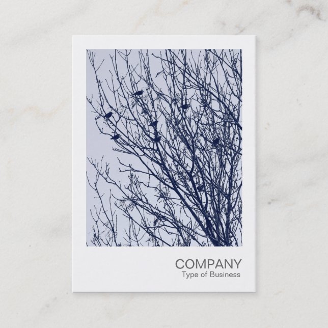 Instant Photo - Starlings in a Tree Business Card (Front)