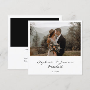 Instant Photo & Typography Invitation