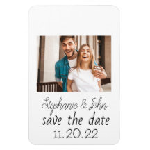 Instant photo with handwritten notes Save the Date