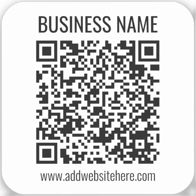 Instant QR Code (enter your website URL to change) (Front)