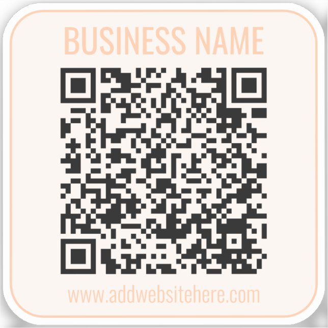 Instant QR Code (enter your website URL to change) (Front)