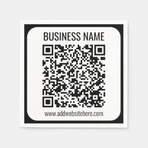 Instant QR Code (enter your website URL to change) Napkin