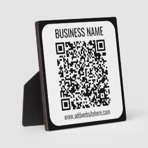 Instant QR Code (enter your website URL to change) Plaque