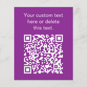 Instant QR code with Your Website URL   Purple Flyer