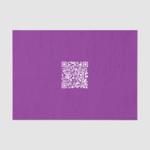 Instant QR code with Your Website URL Purple Tissue Paper