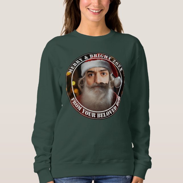 Instant Santa! Just add your face. Sweatshirt (Front)