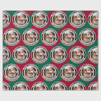 Instant Santa! Just add your face. Wrapping Paper