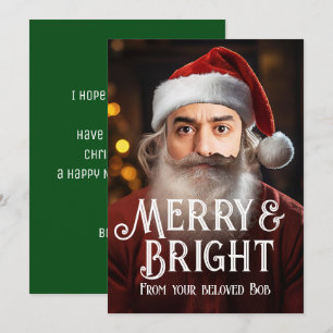 Instant Santa! Just add your funny face. Holiday Card