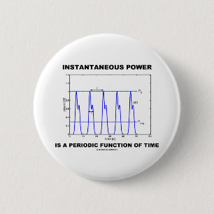Instantaneous Power Is A Periodic Function Of Time 2 Inch Round Button