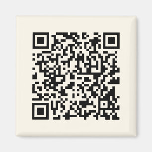 Instantly Create a QR Code Editable Off White Magnet