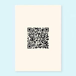 Instantly Create a QR Code Editable Off White Table Number