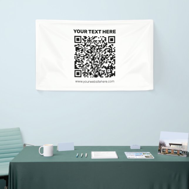 Instantly Create a QR code for Any Website Address Banner (Tradeshow)