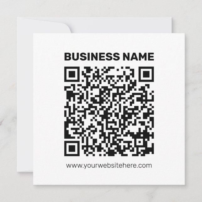 Instantly Create a QR code for Any Website Address Card (Front)
