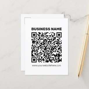 Instantly Create a QR code for Any Website Address Postcard