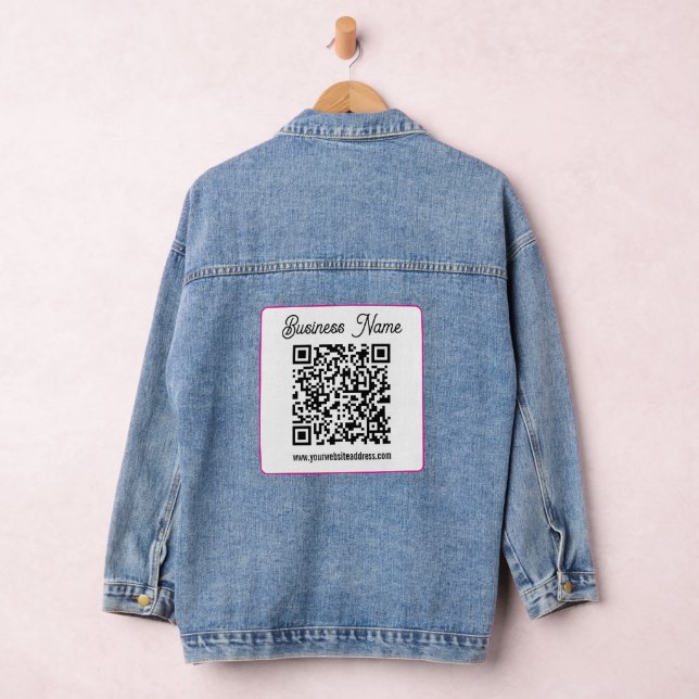 Instantly Create a Scannable QR code for Business Denim Jacket (Hangar)