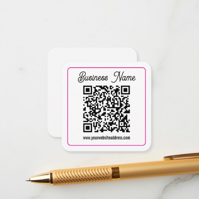 Instantly Create a Scannable QR code for Business Enclosure Card (Front/Back In Situ)