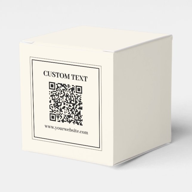 Instantly Create a Scannable QR code for Business Favor Box (Front Side)