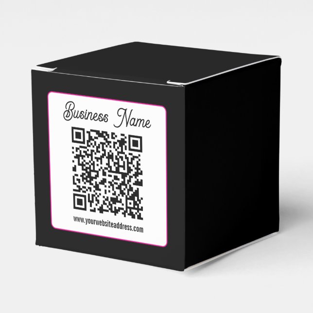 Instantly Create a Scannable QR code for Business Favor Box (Front Side)