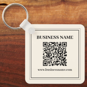 Instantly Create a Scannable QR code for Business Keychain