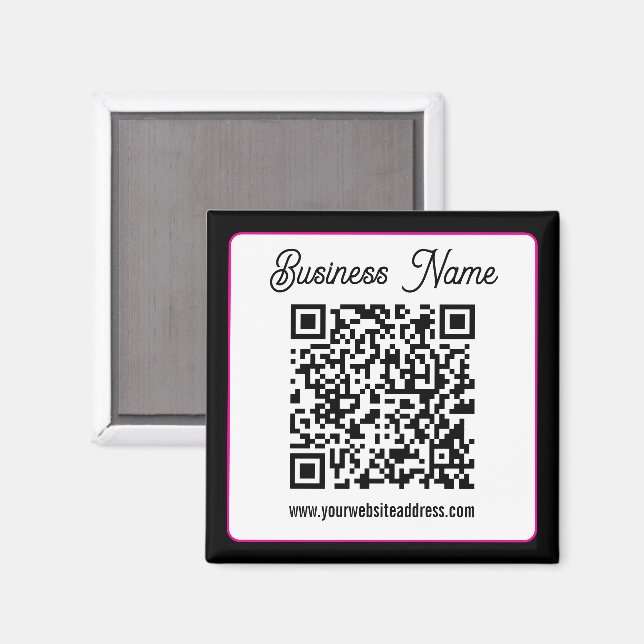 Instantly Create a Scannable QR code for Business Magnet (Front/Back)